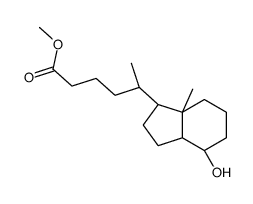 (δR,1R,3aR,4S,7aR)-Octahydro-4-hydroxy-δ,7a-dimethyl-1H-indene-1-pentanoic Acid Methyl Ester Structure
