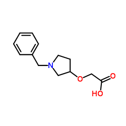 [(1-Benzyl-3-pyrrolidinyl)oxy]acetic acid Structure