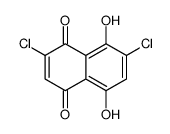 2,7-dichloro-5,8-dihydroxynaphthalene-1,4-dione Structure