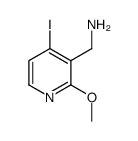 (4-iodo-2-methoxypyridin-3-yl)methanamine Structure