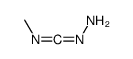1-hydrazinylidene-N-methylmethanimine Structure