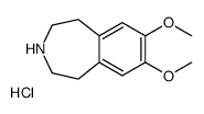 7,8-dimethoxy-2,3,4,5-tetrahydro-1H-3-benzazepine,hydrochloride结构式