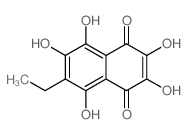 1,4-Naphthalenedione,6-ethyl-2,3,5,7,8-pentahydroxy-结构式