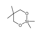 2,2,5,5-tetramethyl-1,3-dioxa-2-silacyclohexane结构式