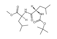 N-Boc-leucine-leucine methyl ester结构式