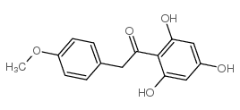 2-(4-甲氧基苯基)-1-(2,4,6-三羟基苯基)乙酮结构式