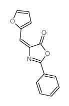 5(4H)-Oxazolone,4-(2-furanylmethylene)-2-phenyl- Structure