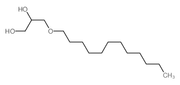 1-O-十二烷基-rac-甘油结构式