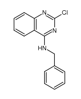 N-benzyl-2-chloroquinazolin-4-amine结构式