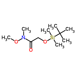 2-(叔丁基二甲硅氧基)-N-甲氧基-N-甲基乙酰胺结构式