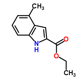 Ethyl 4-methyl-1H-indole-2-carboxylate Structure