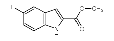 5-氟吲哚-2-甲酸甲酯结构式