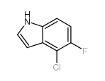 4-氯-5-氟吲哚结构式