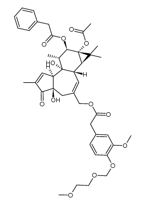 phorbol 12-phenylacetate 13-acetate 20-(MEM-homovanillate) Structure