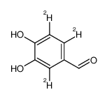 3,4-dihydroxybenzaldehyde-d3结构式
