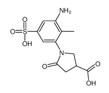 1-(3-amino-2-methyl-5-sulfophenyl)-5-oxopyrrolidine-3-carboxylic acid Structure