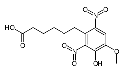 6-(3-hydroxy-4-methoxy-2,6-dinitrophenyl)hexanoic acid Structure