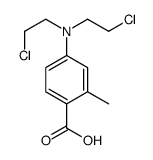 4-[bis(2-chloroethyl)amino]-2-methylbenzoic acid Structure