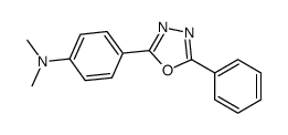 N,N-dimethyl-4-(5-phenyl-1,3,4-oxadiazol-2-yl)aniline结构式