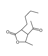 (3R,4R,5S)-4-acetyl-3-butyl-5-methyloxolan-2-one Structure