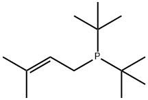 二叔丁基(3-甲基-2-丁烯基)膦结构式