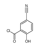 Benzoyl chloride, 5-cyano-2-hydroxy- (9CI) Structure