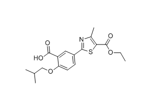 5-(5-(ethoxycarbonyl)-4-methylthiazol-2-yl)-2-isobutoxybenzoic acid Structure