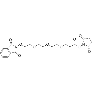 NHPI-PEG3-C2-NHS ester结构式