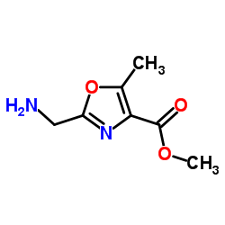 2-(氨基甲基)-5-甲基-4-恶唑羧酸甲酯结构式