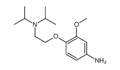 4-[2-[di(propan-2-yl)amino]ethoxy]-3-methoxyaniline Structure