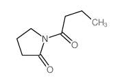 2-Pyrrolidinone,1-(1-oxobutyl)- Structure