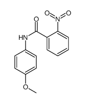 N-(4-甲氧基苯基)-2-硝基苯甲酰胺结构式