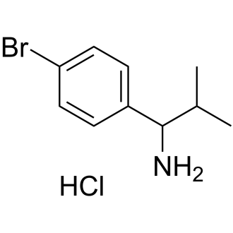 1-(4-溴苯基)-2-甲基丙-1-胺盐酸盐结构式