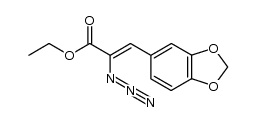 (Z)-Ethyl 2-azido-3-(benzo[d][1,3]dioxol-5-yl)acrylate Structure