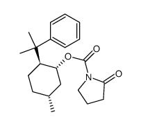 (1R,2S,5R)-5-methyl-2-(2-phenylpropan-2-yl)cyclohexyl 2-oxopyrrolidine-1-carboxylate结构式