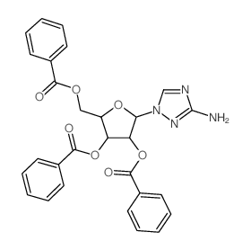 1H-1,2,4-Triazole,3-amino-1-b-D-ribofuranosyl-,2',3',5'-tribenzoate (8CI)结构式