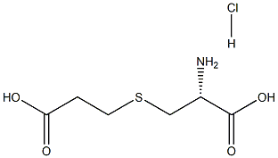 Alanine, 3-[(2-carboxyethyl)thio]-, hydrochloride, L- (8CI)结构式