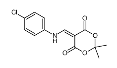 5-[(4-CHLORO-PHENYLAMINO)-METHYLENE]-2,2-DIMETHYL-[1,3]DIOXANE-4,6-DIONE结构式