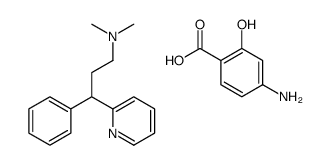 4-amino-2-hydroxybenzoic acid,N,N-dimethyl-3-phenyl-3-pyridin-2-ylpropan-1-amine Structure