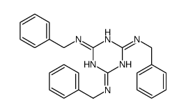 2-N,4-N,6-N-tribenzyl-1,3,5-triazine-2,4,6-triamine Structure