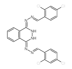 Benzaldehyde,2,4-dichloro-, 1,4-phthalazinediyldihydrazone (8CI) Structure