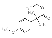 Benzeneacetic acid,4-methoxy-a,a-dimethyl-, ethyl ester Structure