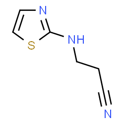 Propanenitrile, 3-(2-thiazolylamino)- (9CI) Structure