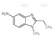 2-乙基-1-甲基-1H-苯并咪唑-5-胺结构式