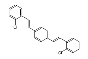 1,4-bis[2-(2-chlorophenyl)ethenyl]benzene structure