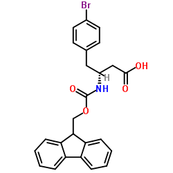 fmoc-(r)-3-amino-4-(4-bromo-phenyl)-butyric acid structure