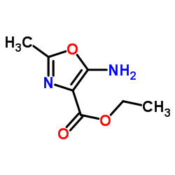 5-氨基-2-甲基噁唑-4-羧酸乙酯结构式