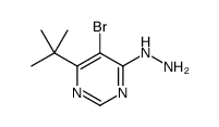 5-Bromo-4-tert-butyl-6-hydrazinopyrimidine Structure