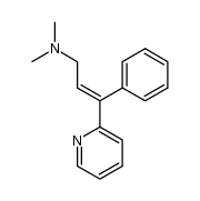dimethyl-(3-phenyl-3-pyridin-2-yl-allyl)-amine结构式