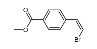 (Z)-4-(β-bromovinyl)benzoic acid methyl ester结构式